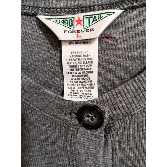 Hard Tail Grey Ribbed Cardigan - Picture 9 of 10